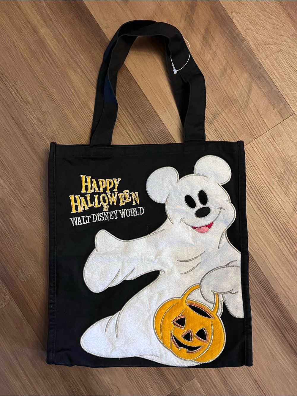 Walt Disney World Mickey Ghost Halloween Candy Tote Bag Pumpkin Trick or Treat